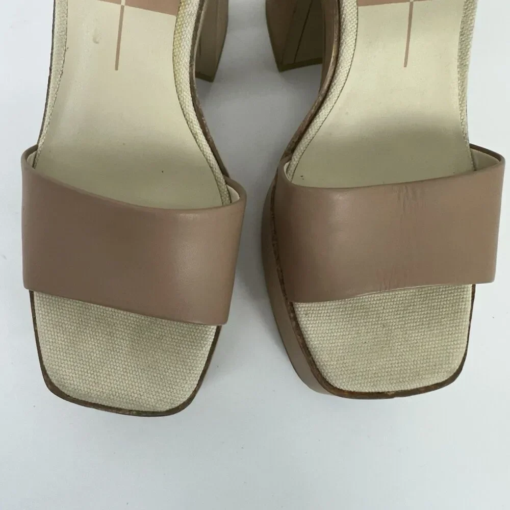 Dolce Vita Wallis Heels in Cafe Stella Chunky Platform Sandals Wedding Party 9